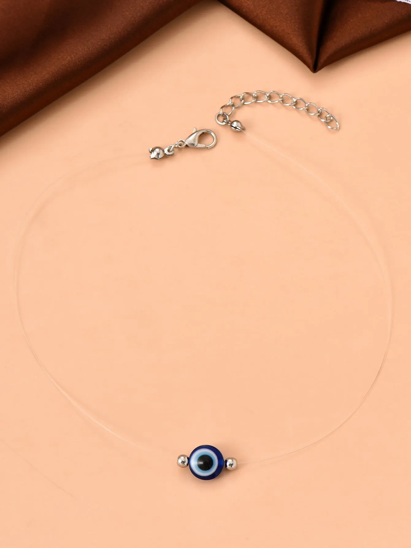 Evil Eye Decor Necklace Dainty Necklace Novelty Necklace Creative Necklace