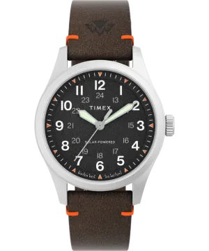 Expedition Field Solar 36mm Eco-Friendly Leather Strap Watch