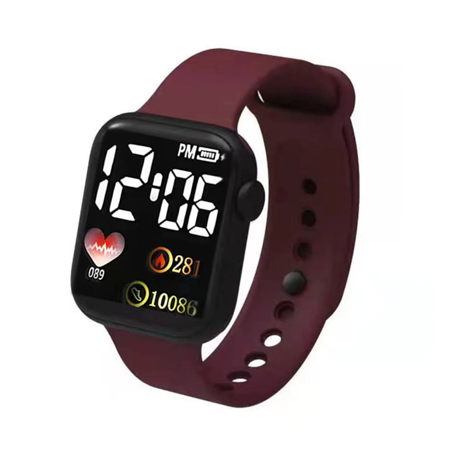 Fashion Rectangle Dial Stainless Steel Net Strap Quartz Wrist Watch