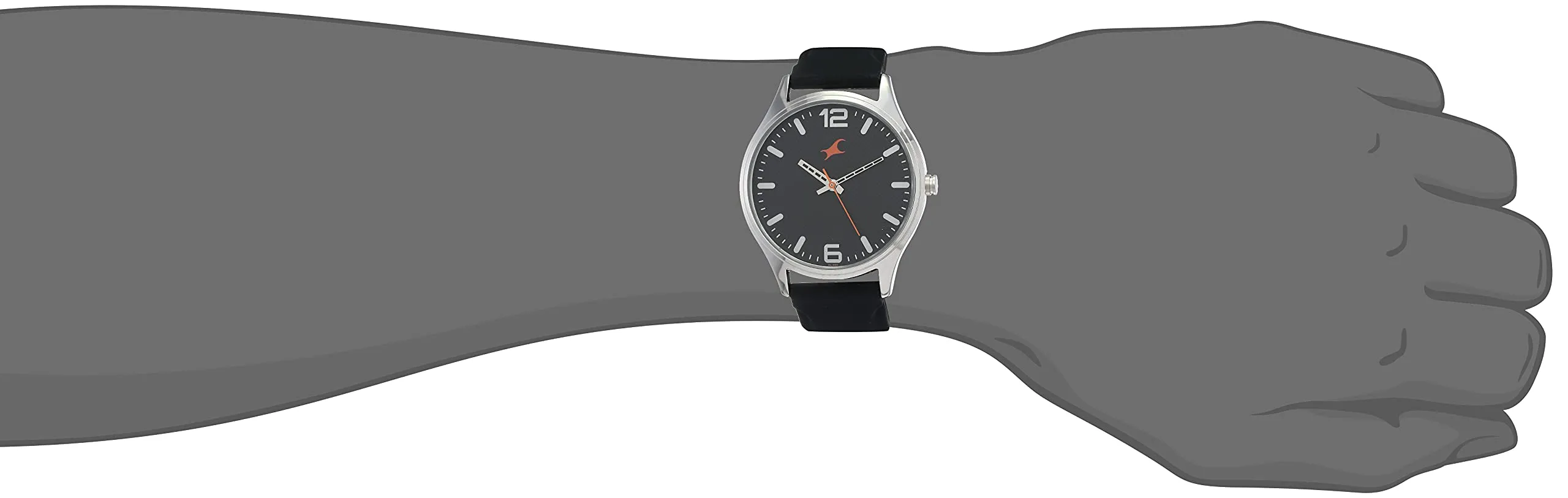 Fastrack Black Dial and Band Analog Plastic Watch For Men -3229SP01