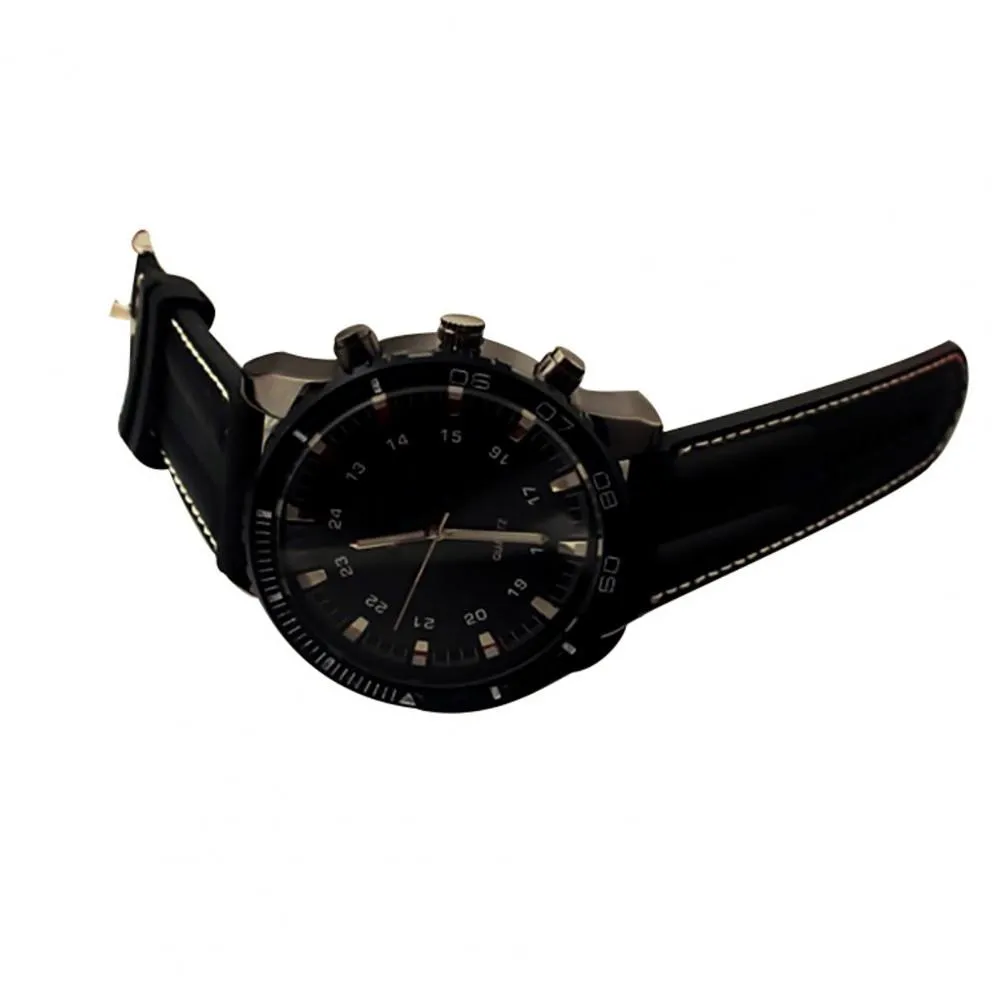 Faux Leather Band Quartz Wrist Watch Couple Dating Gift