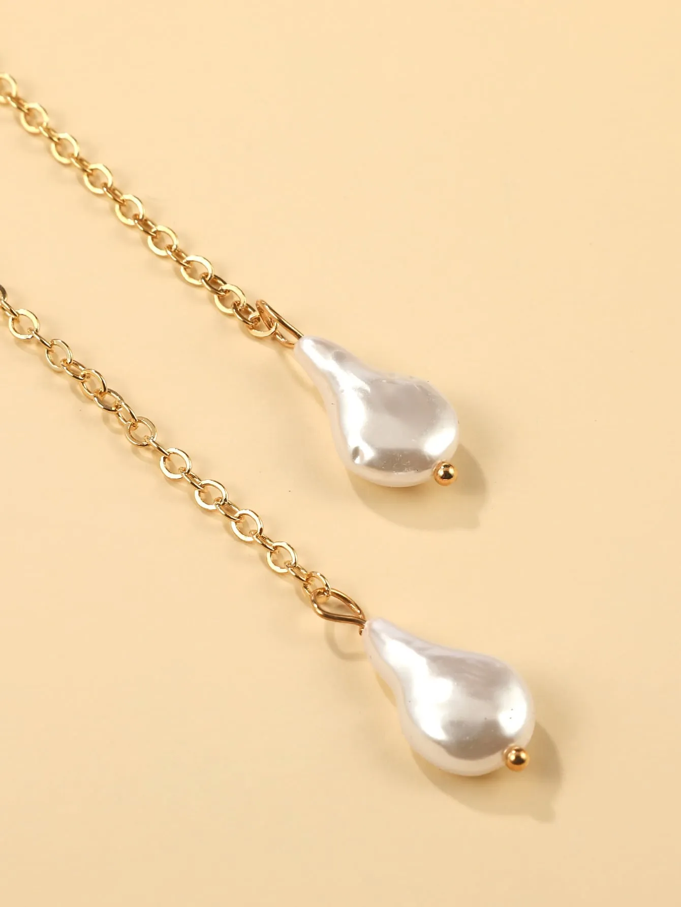 Faux Pearl Charm Y Lariat Necklace for Women Girls Accessories Jewelry Gifts