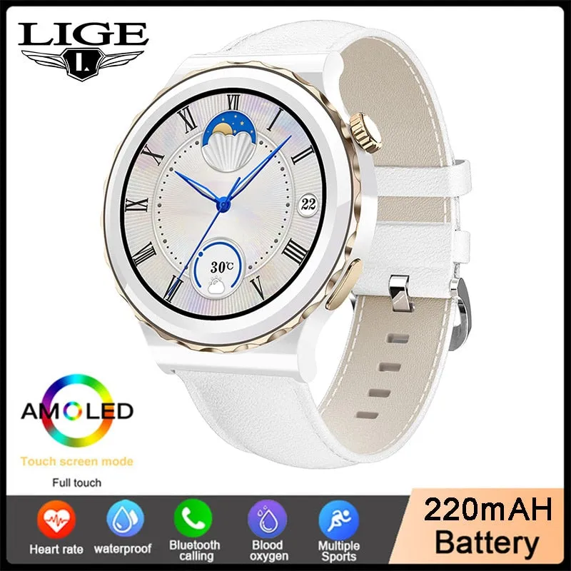 For Huawei Watch GT3 Pro AMOLED Smart Watch Women Bluetooth Call Wristwatch Heart Rate Waterproof Smartwatch Men For Android IOS