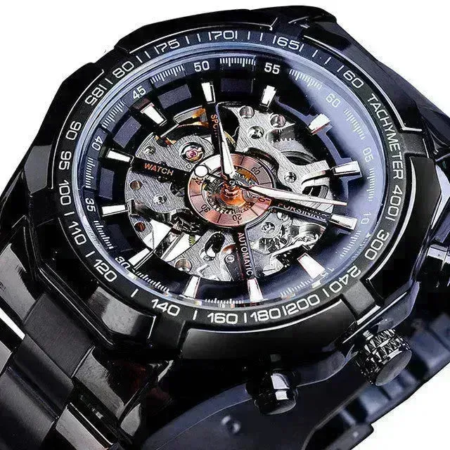 Forsining Watch Men's Fashion Casual Classic Popular Waterproof Manual Mechanical Watch