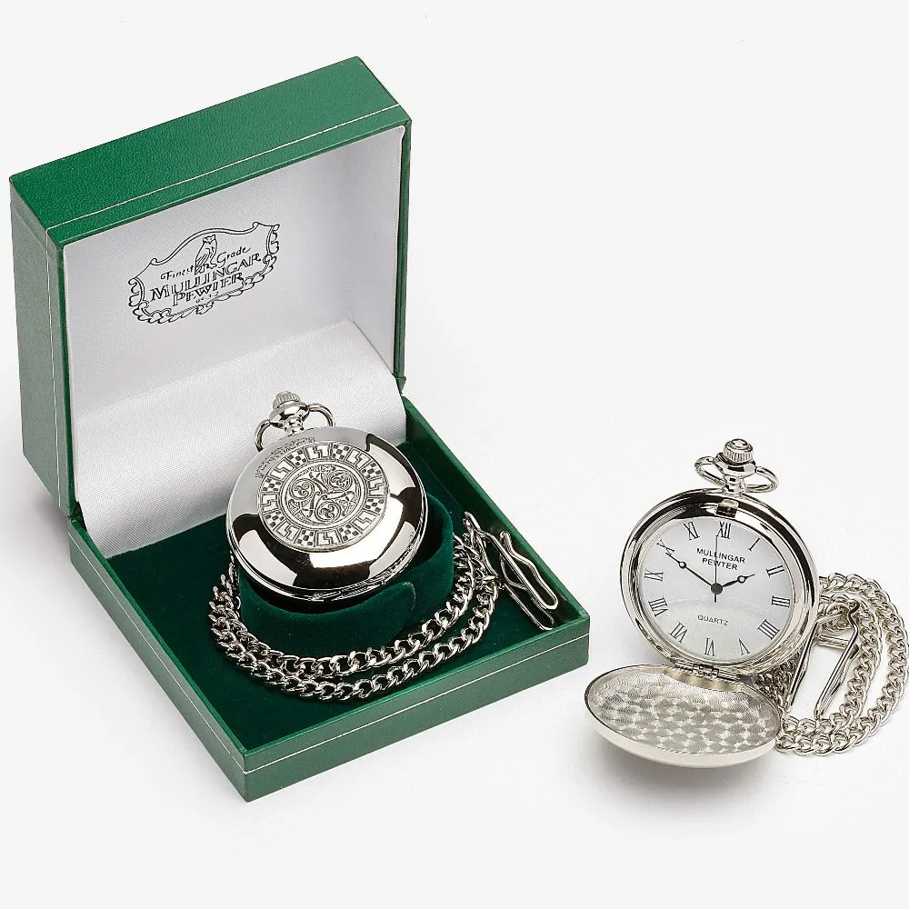 Gents Quartz Mullingar Pewter Irish Pocket Watch Collection