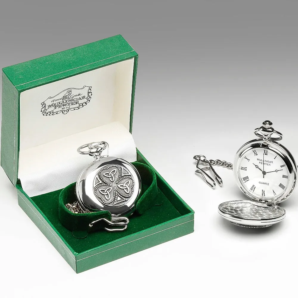 Gents Quartz Mullingar Pewter Irish Pocket Watch Collection