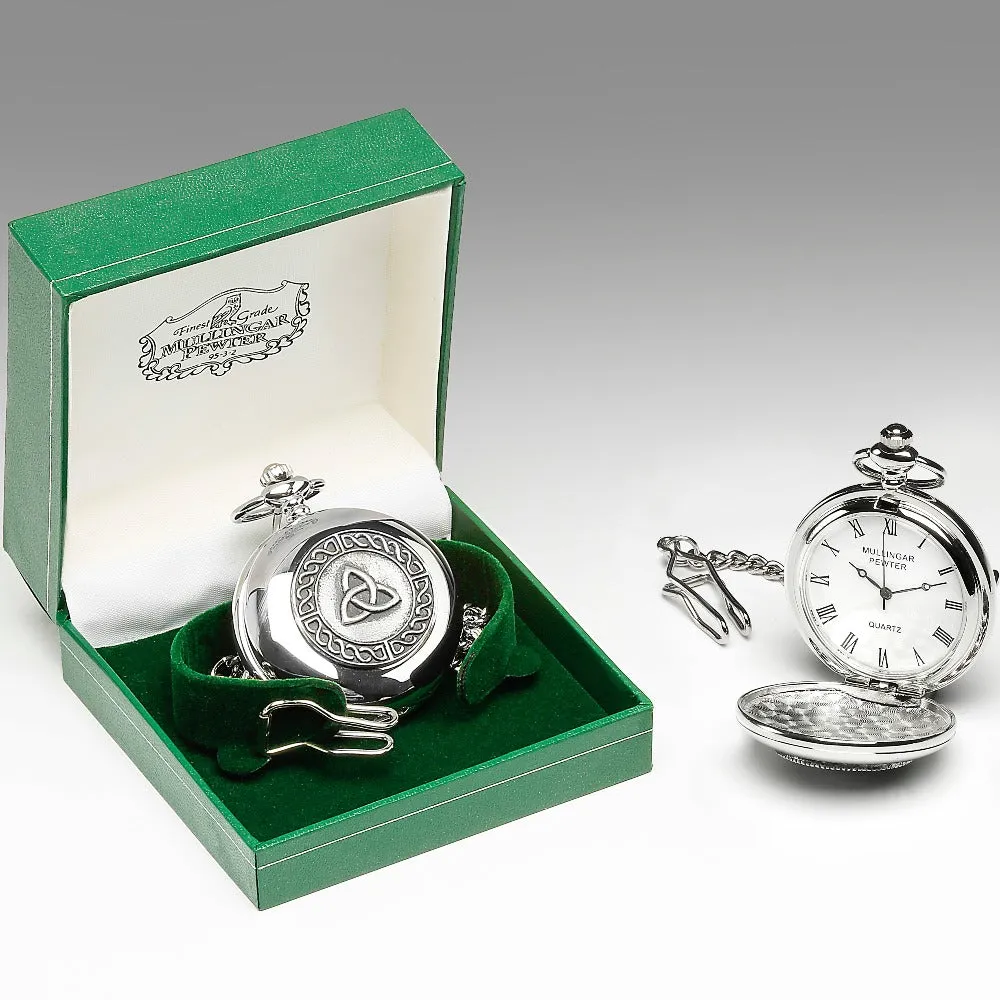 Gents Quartz Mullingar Pewter Irish Pocket Watch Collection