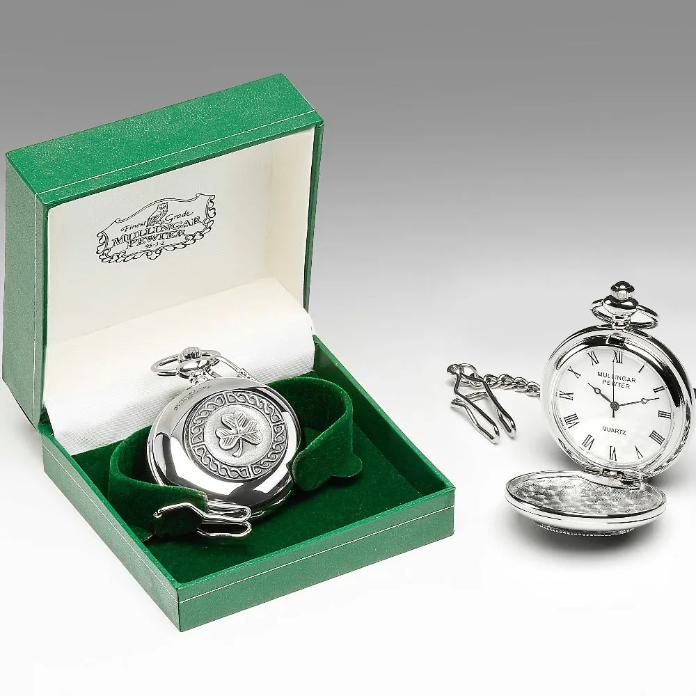 Gents Quartz Mullingar Pewter Irish Pocket Watch Collection