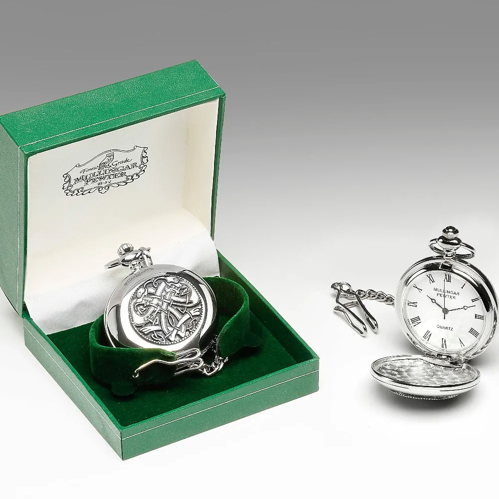 Gents Quartz Mullingar Pewter Irish Pocket Watch Collection
