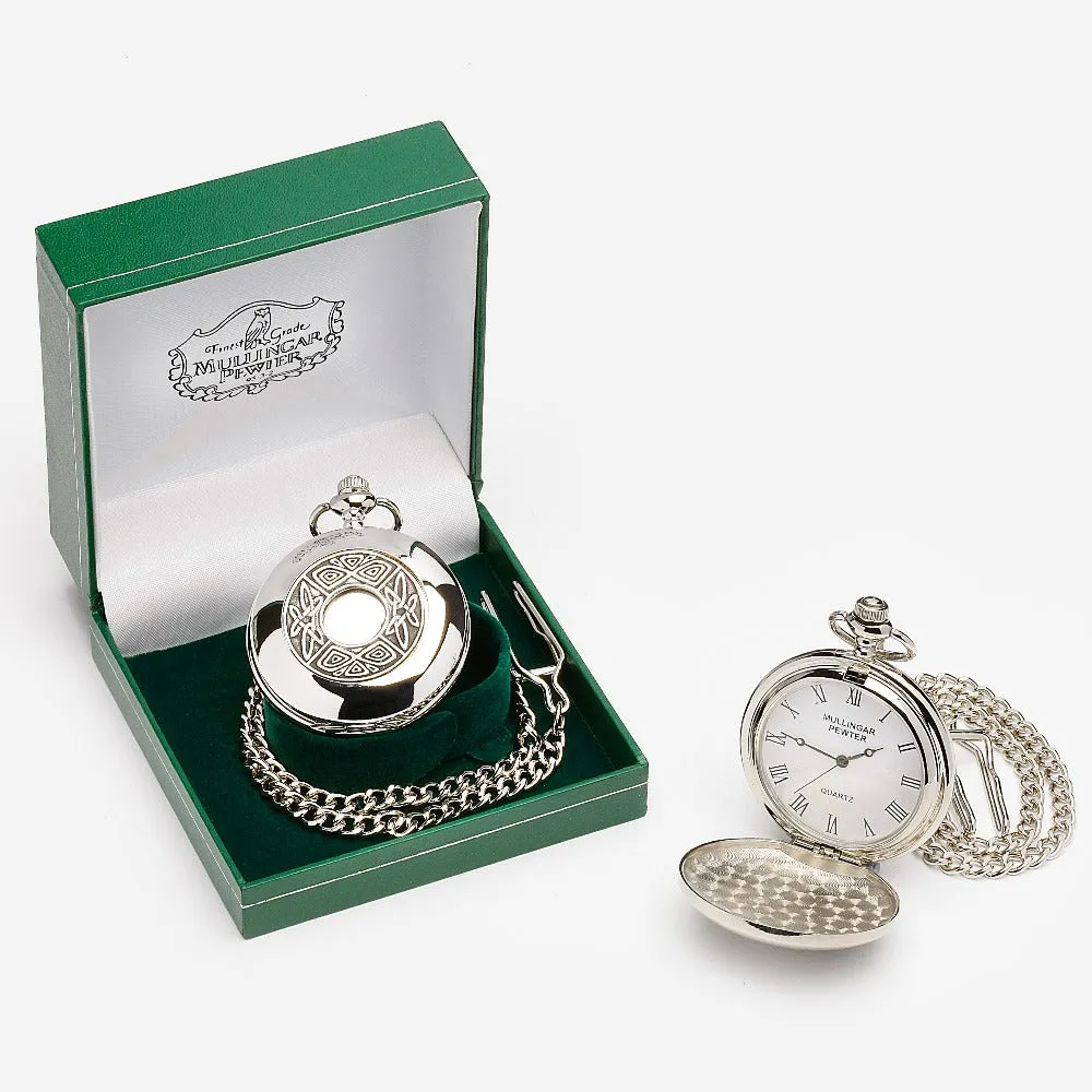 Gents Quartz Mullingar Pewter Irish Pocket Watch Collection