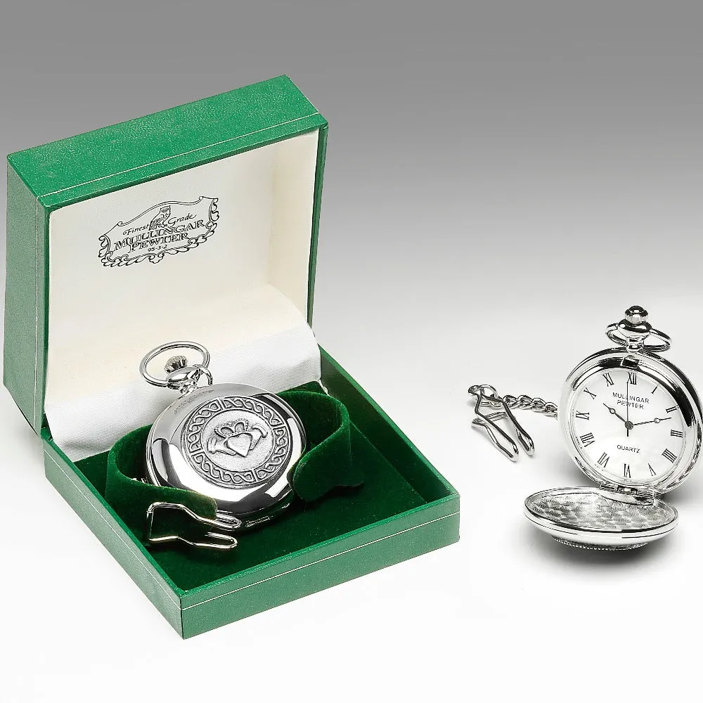 Gents Quartz Mullingar Pewter Irish Pocket Watch Collection