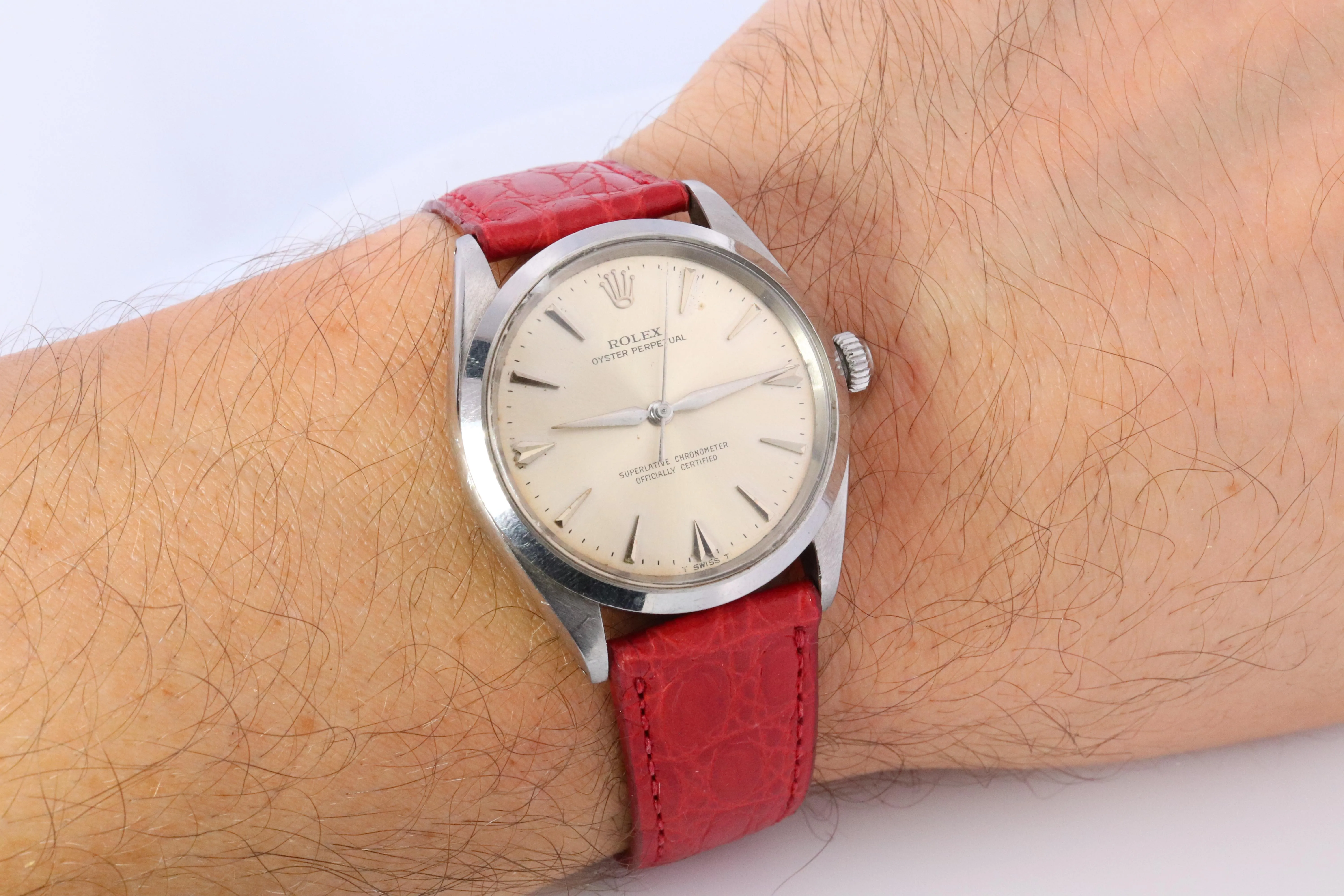 Genuine Rolex Watch. Mens ROLEX Oyster Perpetual 1002. 34mm