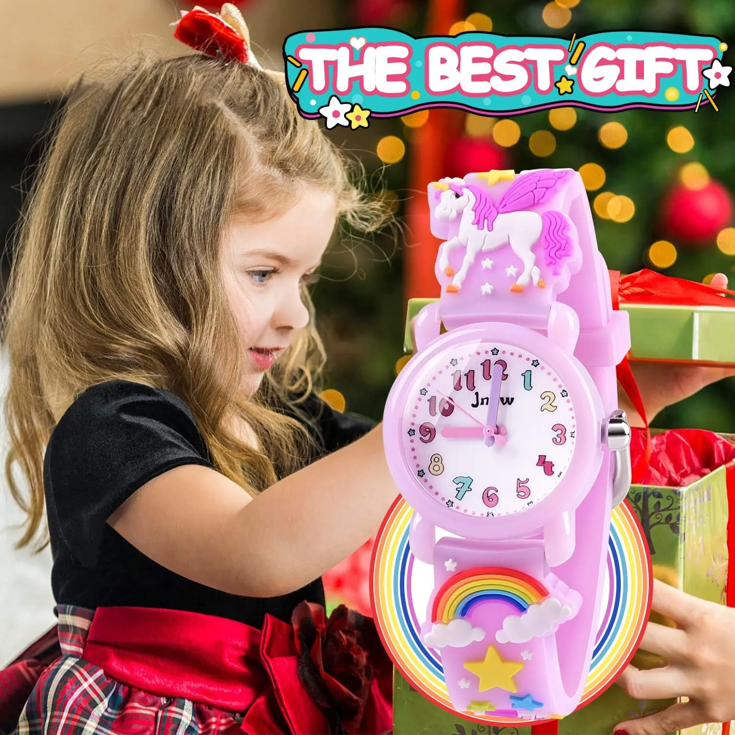 Girls Watch - 3D Cartoon Waterproof Toddler Watch, Gifts for Girls Age 2-8 Toys for 3 4 5 6 7 Year Old Girls - Kids Gifts