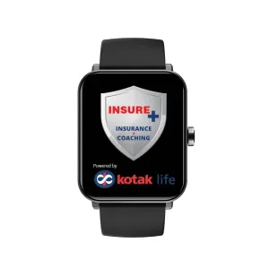 GOQii Insure  5 lakhs Health Insurance with Smart Vital Max (Black) and 3 Months Personal Coaching