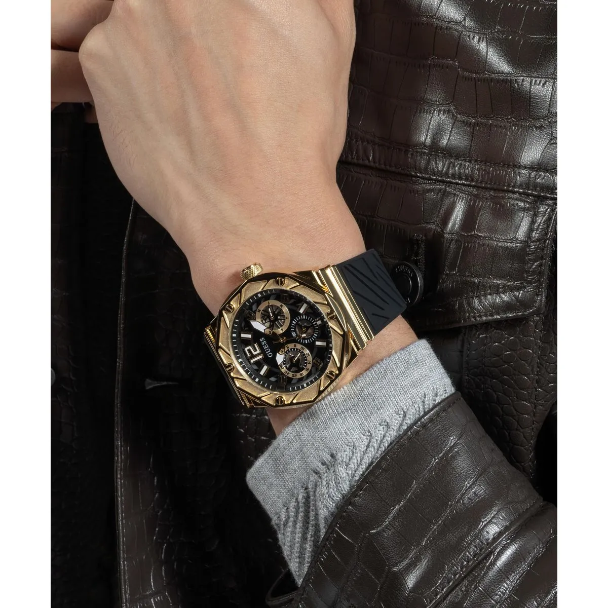 Guess Black Dial Men Analog Watch - GW0634G2