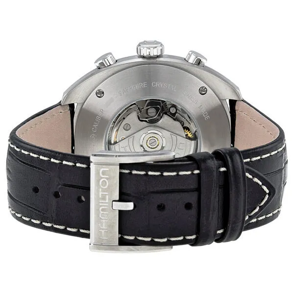 Hamilton Pan Europ Black Dial Leather Men's Watch H35756735