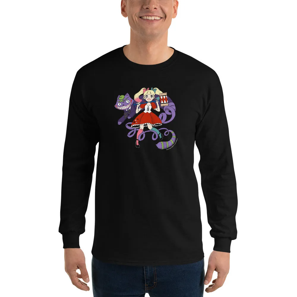 Harley Quinn and Joker in Wonderland Men's Long Sleeve