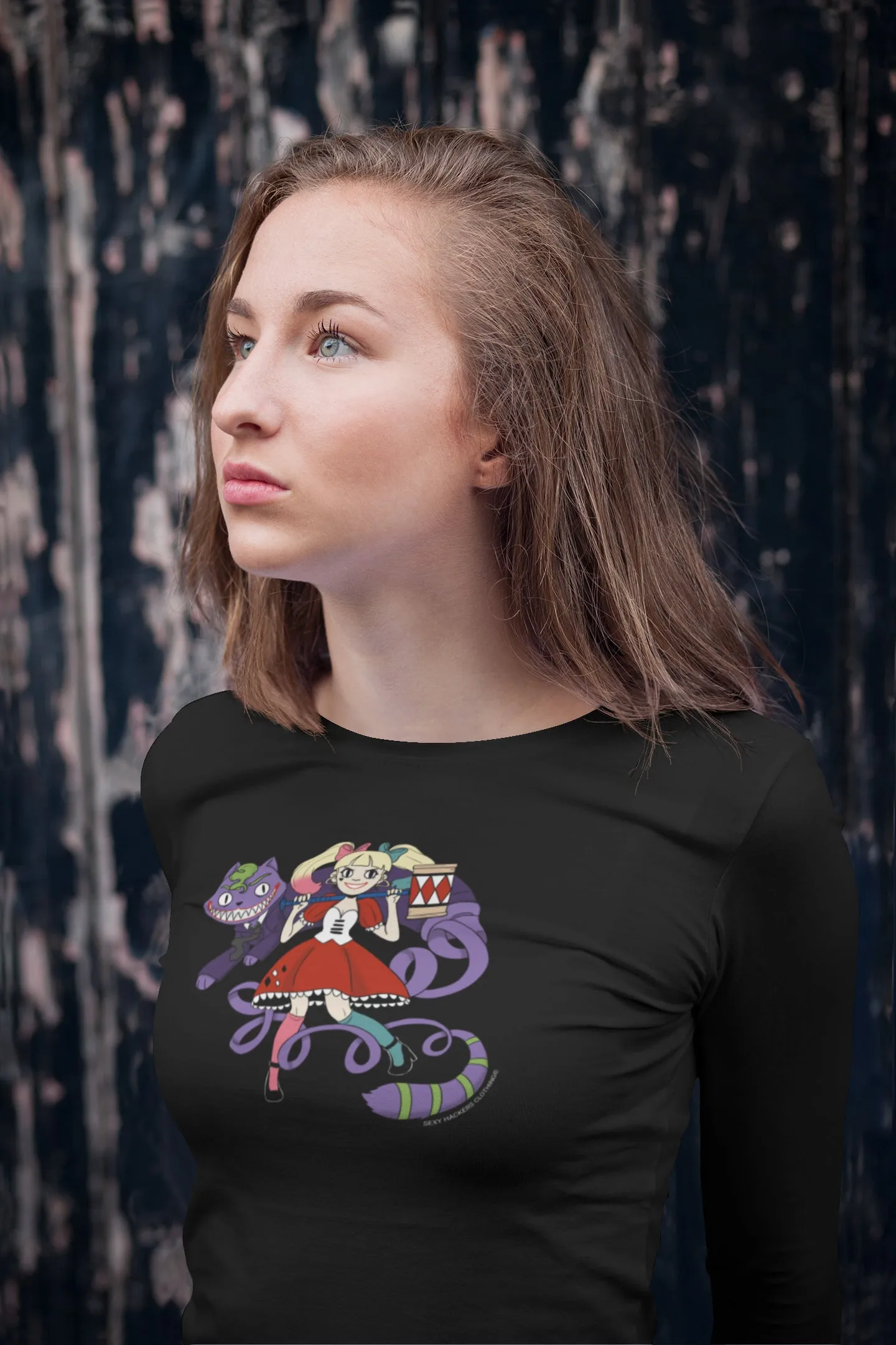 Harley Quinn and Joker in Wonderland Men's Long Sleeve