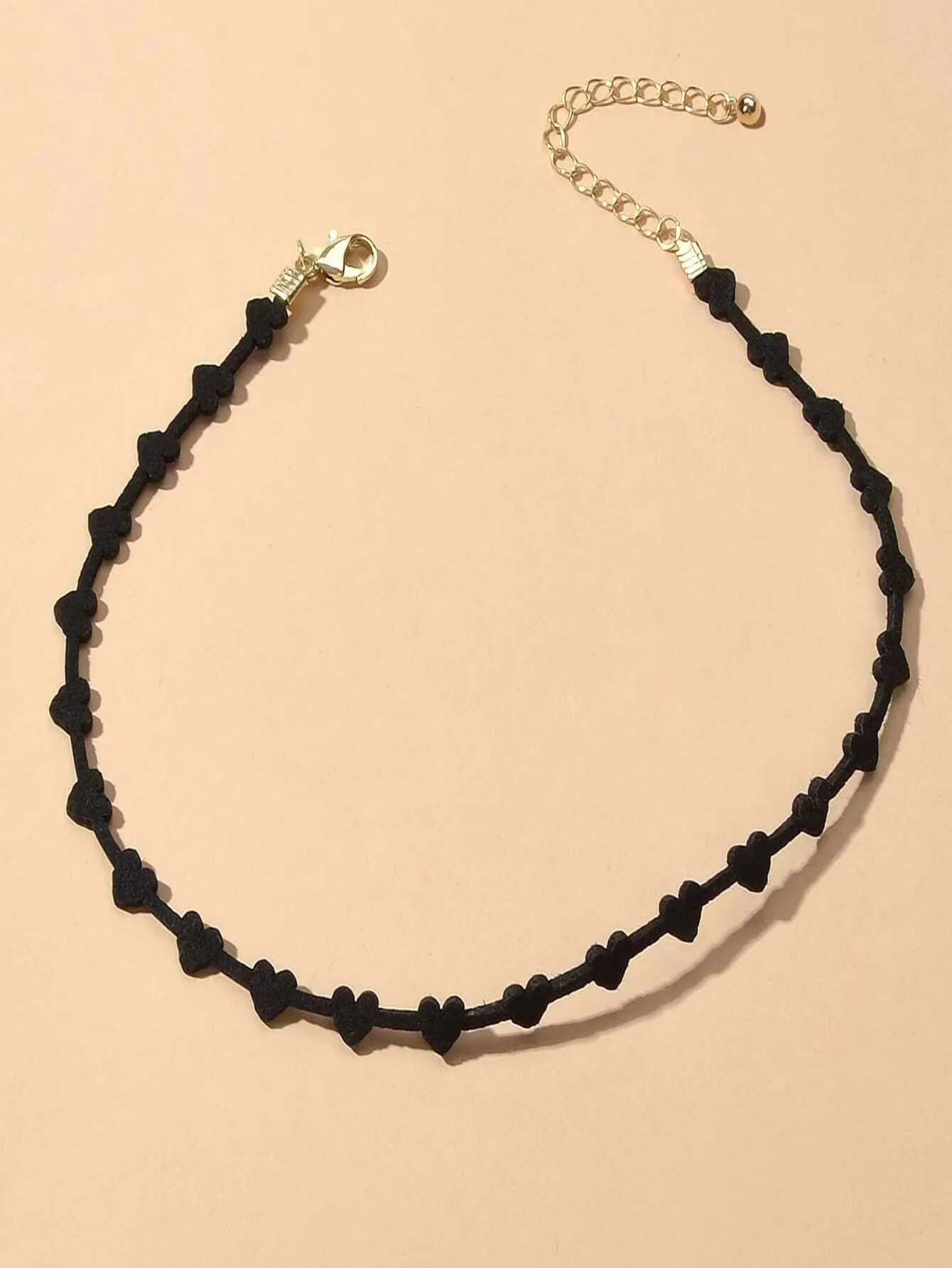 Heart Decor Black Choker Jewelry Dainty Necklace Novelty Necklace Creative