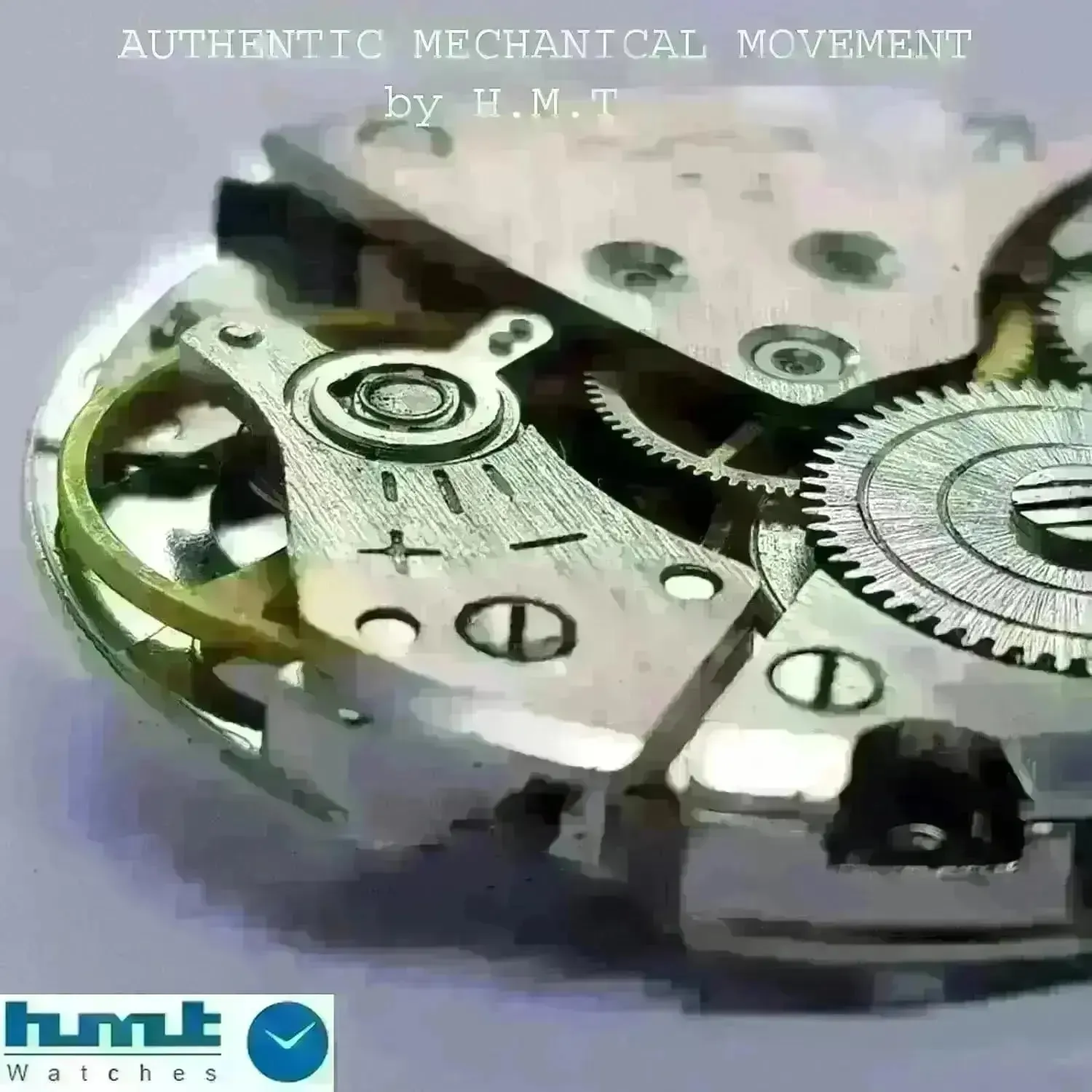 HMT Para Shock 17 Jewels Brown Dial Mechanical Hand winding Men's Wrist Watch