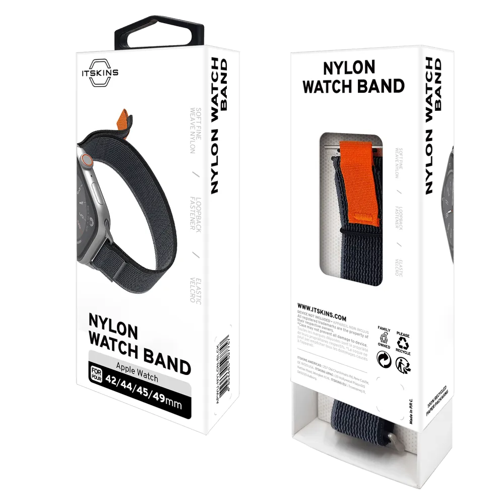 ITSkins Nylon Watch Band for Apple Watch 42mm / 44mm / 45mm / 49mm by ITSkins