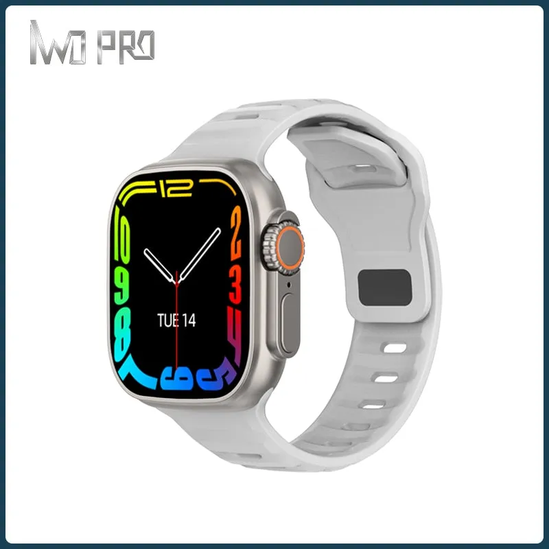 IWO DT8 Ultra Men Sports Smart Watch 2.0 Inch HD 420*485 Resolution Large Screen, NFC GPS Body Temperature Monitoring PK WS8 W68