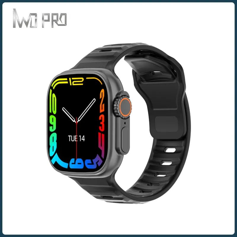 IWO DT8 Ultra Men Sports Smart Watch 2.0 Inch HD 420*485 Resolution Large Screen, NFC GPS Body Temperature Monitoring PK WS8 W68