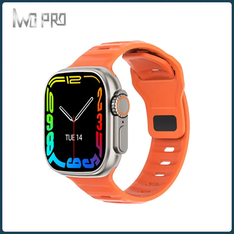 IWO DT8 Ultra Men Sports Smart Watch 2.0 Inch HD 420*485 Resolution Large Screen, NFC GPS Body Temperature Monitoring PK WS8 W68