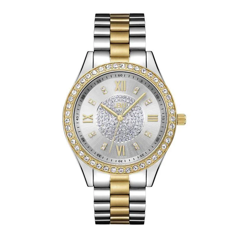 JBW Women's Mondrian Stainless Steel Watch 0.16 ctw Diamond - Silver And Gold - J6303