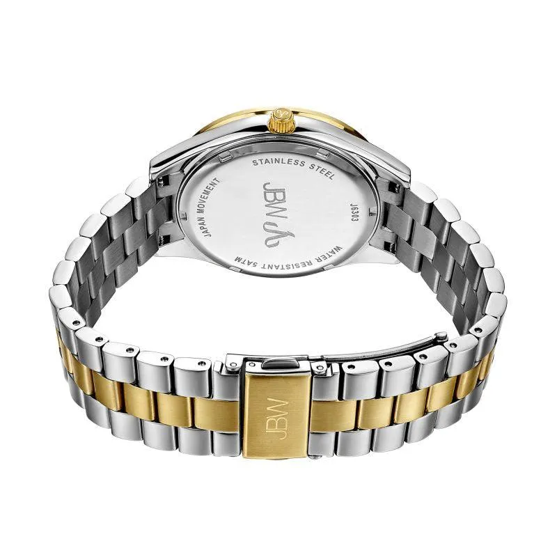 JBW Women's Mondrian Stainless Steel Watch 0.16 ctw Diamond - Silver And Gold - J6303