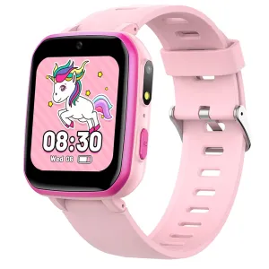 Kids Watch, Waterproof Smart Watch for Girls with Games,HD Touchscreen Camera Music Player,Birthday Gifts Toy for Girls,Pink