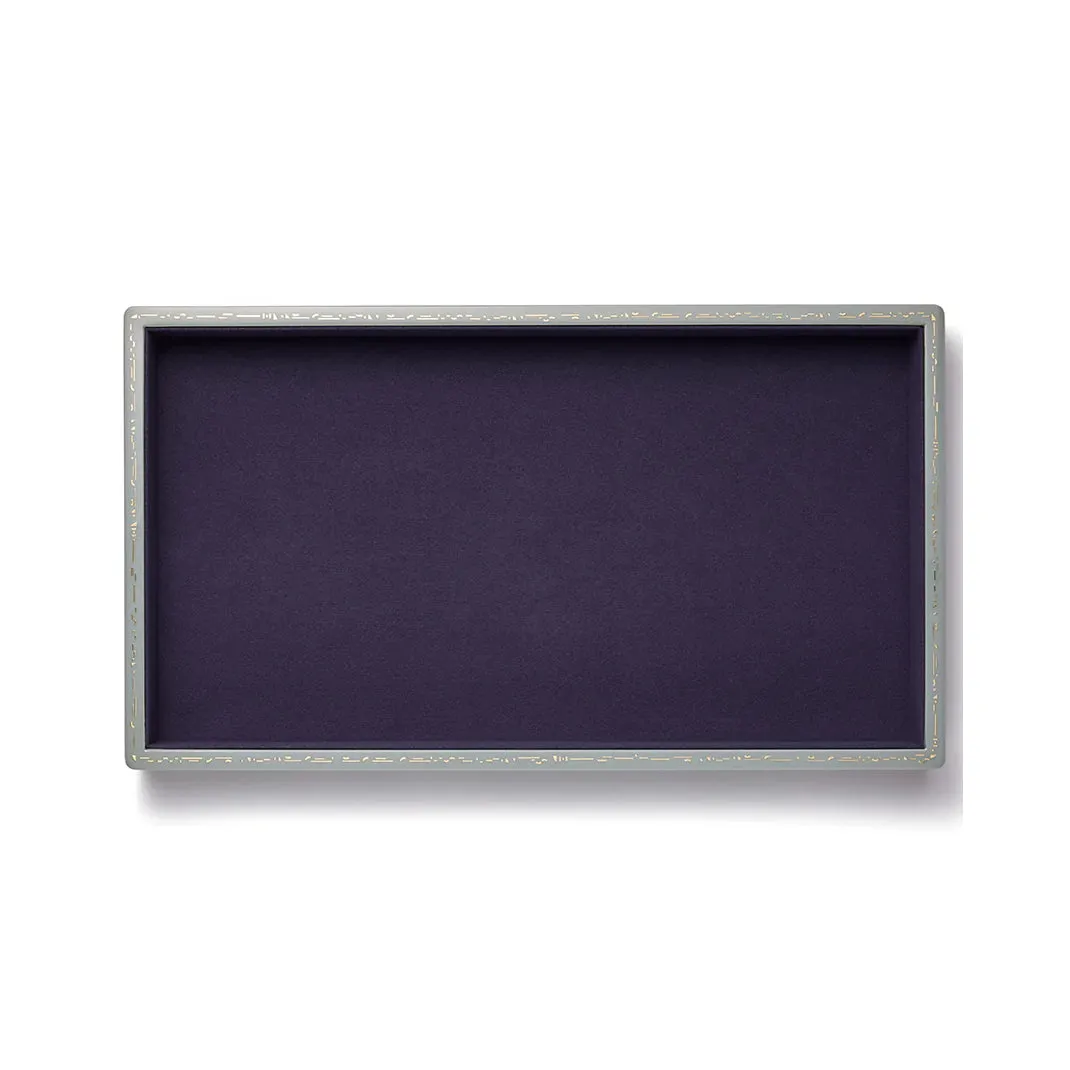 Large Evening Blue Valet Tray