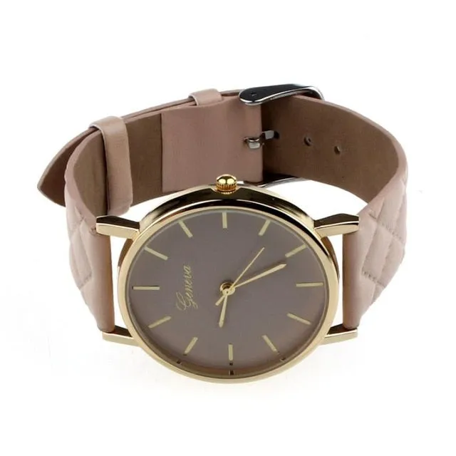Leather Quartz Watch For Women