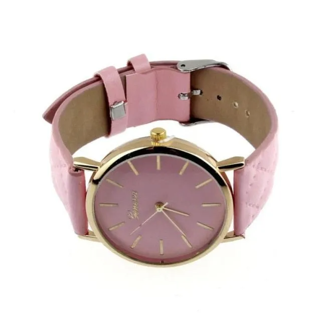 Leather Quartz Watch For Women