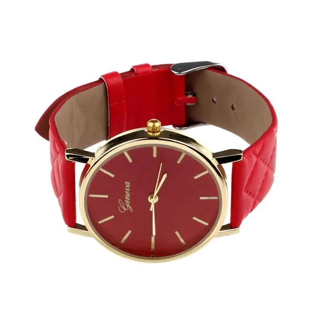 Leather Quartz Watch For Women