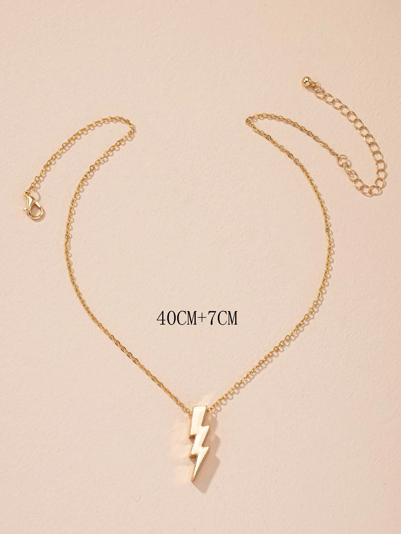 Lightning Charm Necklace Jewelry for Women Gift for Her Necklace Accessories