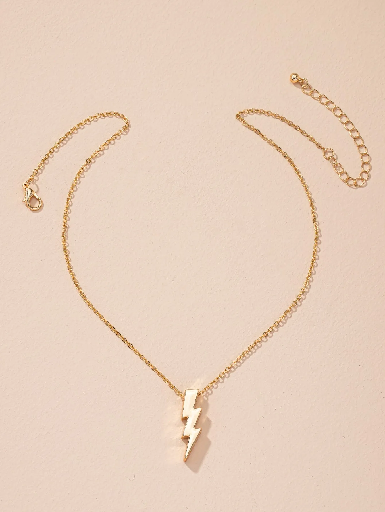 Lightning Charm Necklace Jewelry for Women Gift for Her Necklace Accessories