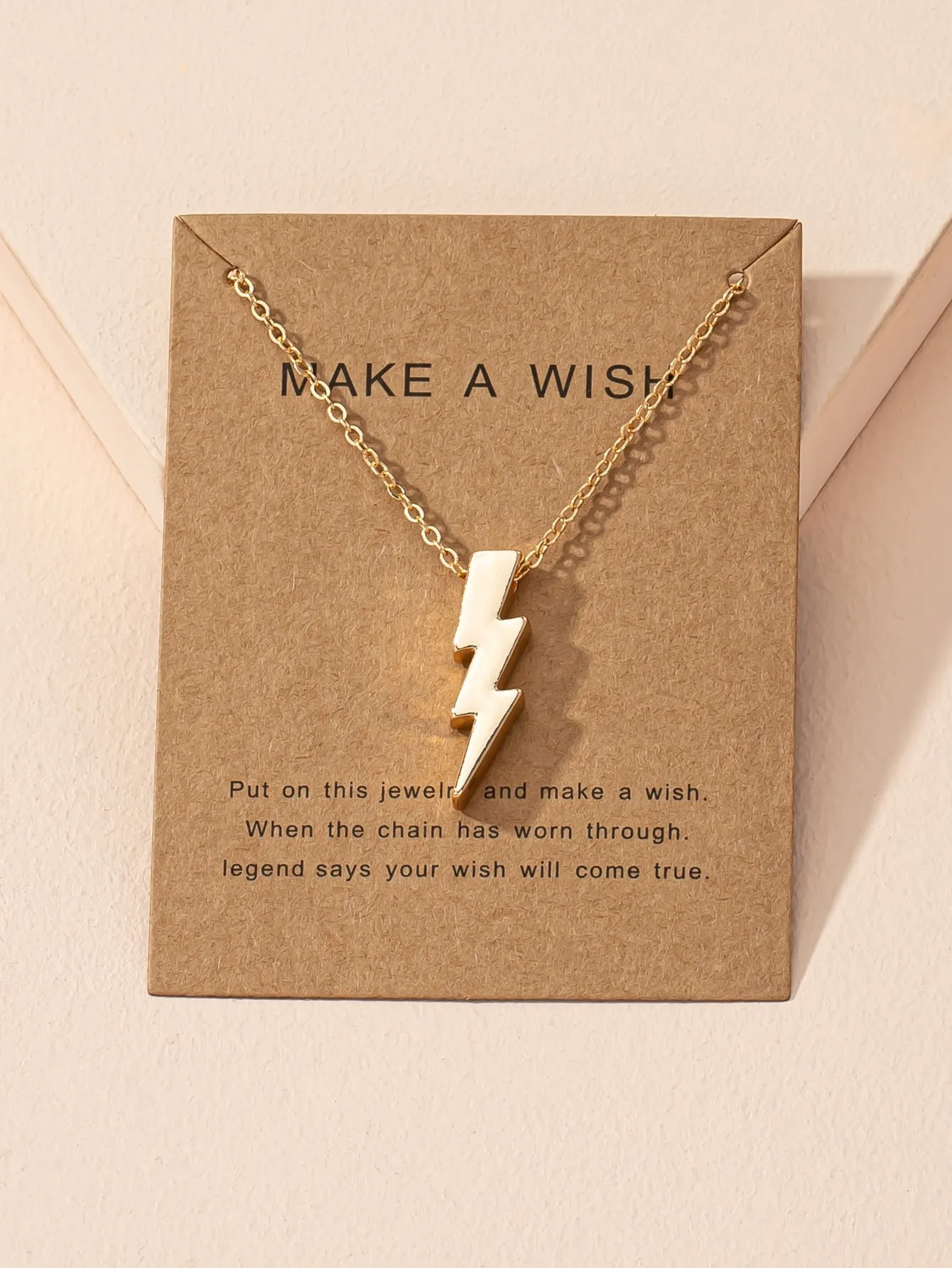 Lightning Charm Necklace Jewelry for Women Gift for Her Necklace Accessories