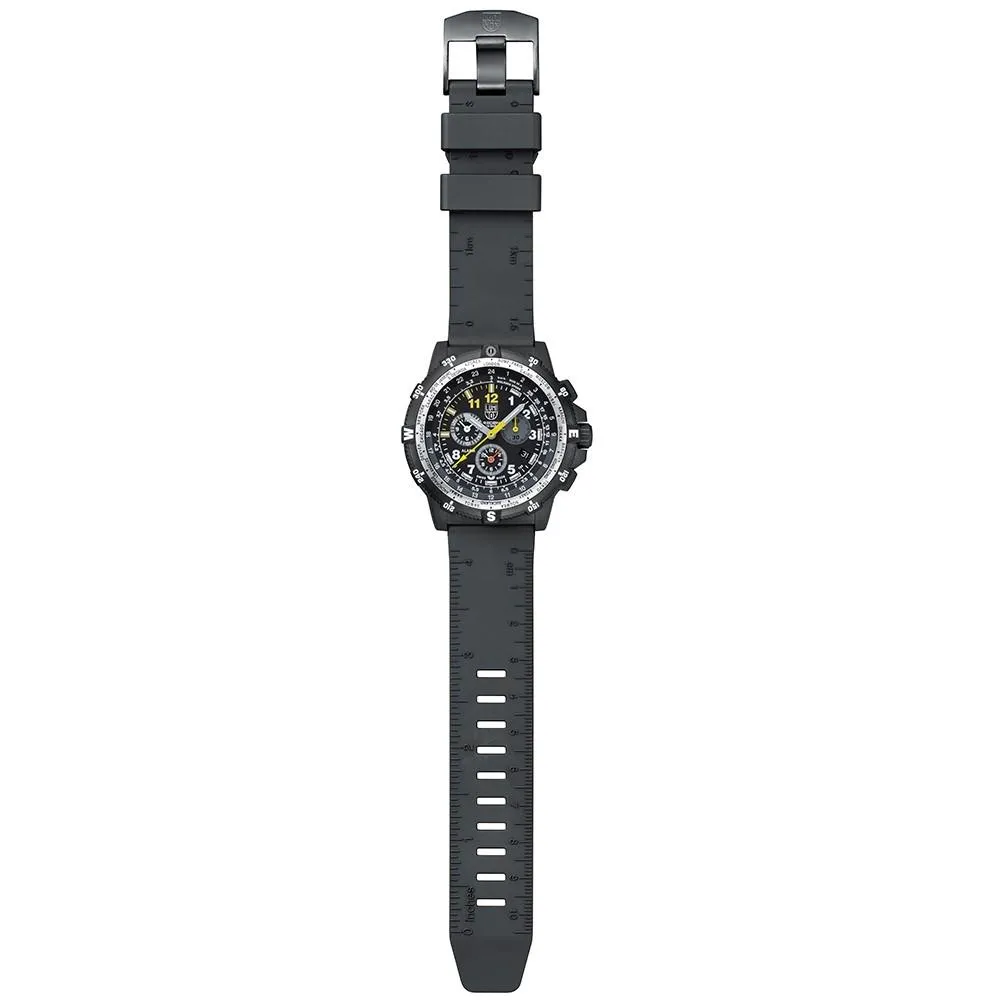 Luminox Recon Leader Chronograph 8840 Mens Black Rubber Band Black Dial Quartz Analog Watch - XL.8841.KM.SEF