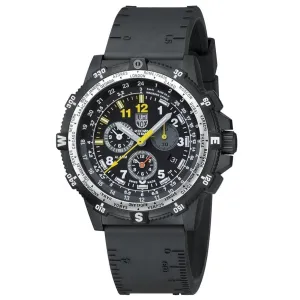 Luminox Recon Leader Chronograph 8840 Mens Black Rubber Band Black Dial Quartz Analog Watch - XL.8841.KM.SEF