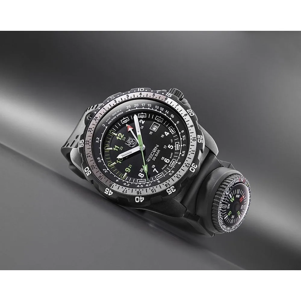 Luminox Recon NAV SPC 8830 Mens Black Silicone Band Black Dial Quartz Analog Watch - XL.8831.KM.F
