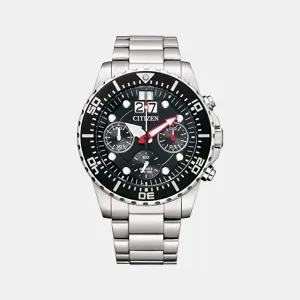 Men's Black Stainless Steel Chronograph Watch AI7000-83E