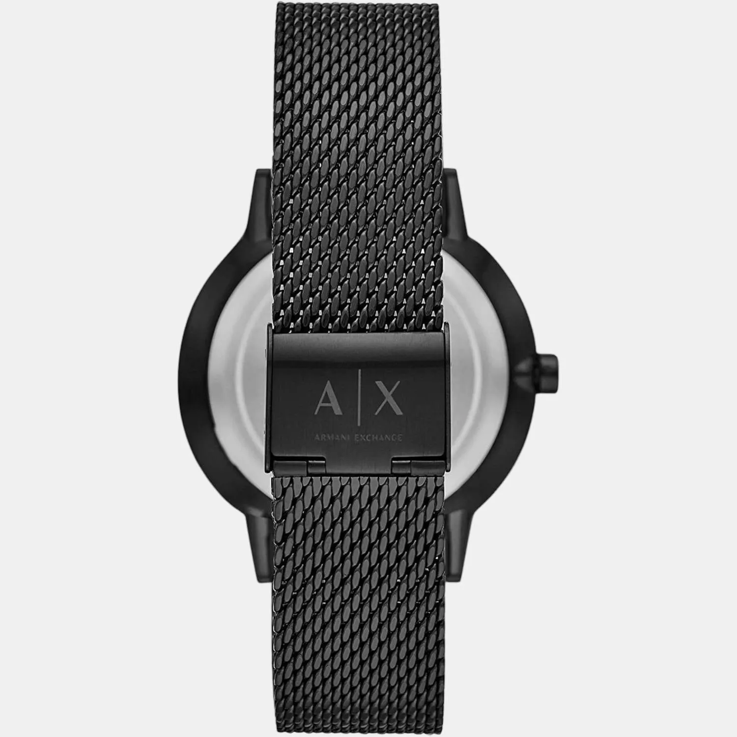 Men's Black Stainless Steel Chronograph Watch AX2716