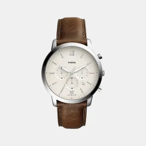 Men's Neutra Brown Chronograph Leather Watch FS5380