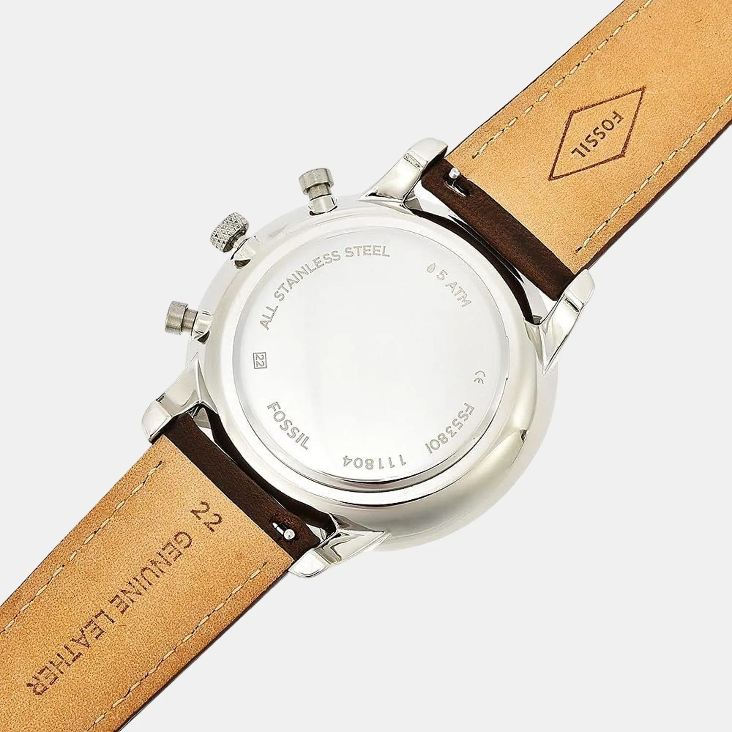 Men's Neutra Brown Chronograph Leather Watch FS5380