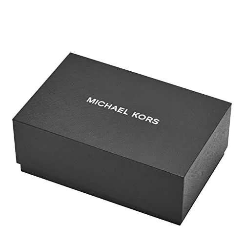 Michael Kors Slim Runway Three-Hand Stainless Steel Men's Watch and Brown Leather Wallet Gift Set (Model: MK1060SET)