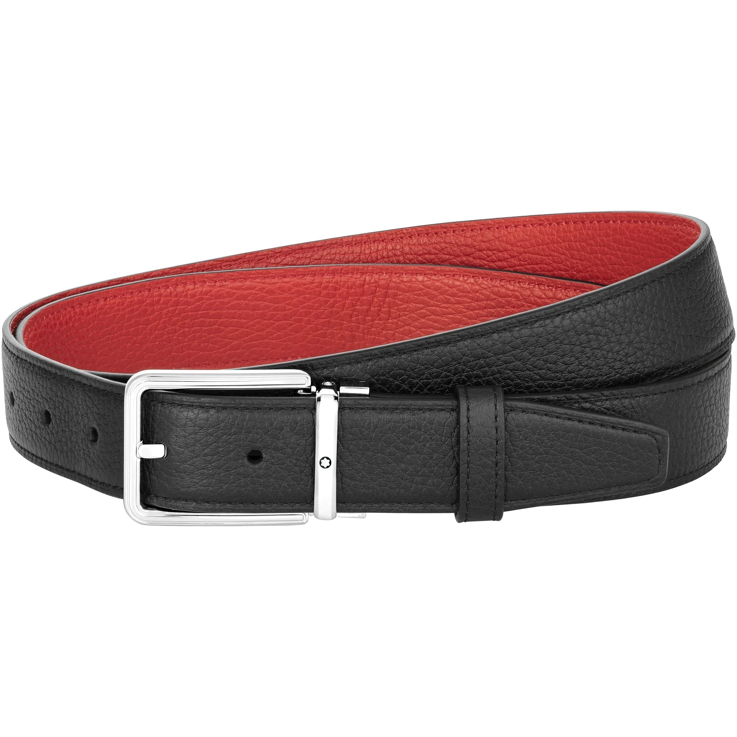 MNT Belt 32mm Reversible Leather Black Red D
