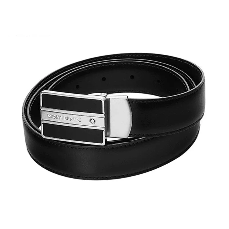 MNT Belt Sliding BKle Black 3mm Smooth Leather