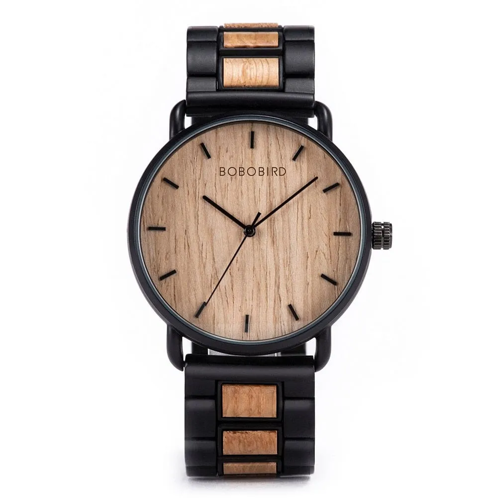 Modern Walnut Wood Watch