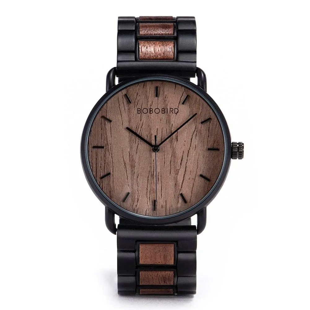 Modern Walnut Wood Watch